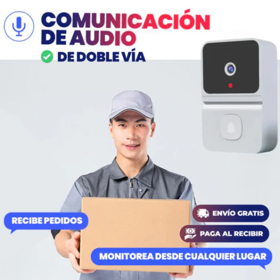 TIMBRE INALÁMBRICO WIFI CON CAMARA HD
