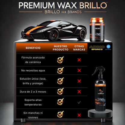 PREMIUM WAX: "Tu auto, más brillante que nunca"